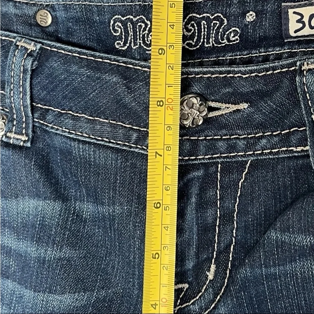 Miss Me Jeans Sz 30x32 Bootcut Sequined Dark Wash Y2K Bling Western JP5124B6 EUC - Picture 12 of 15